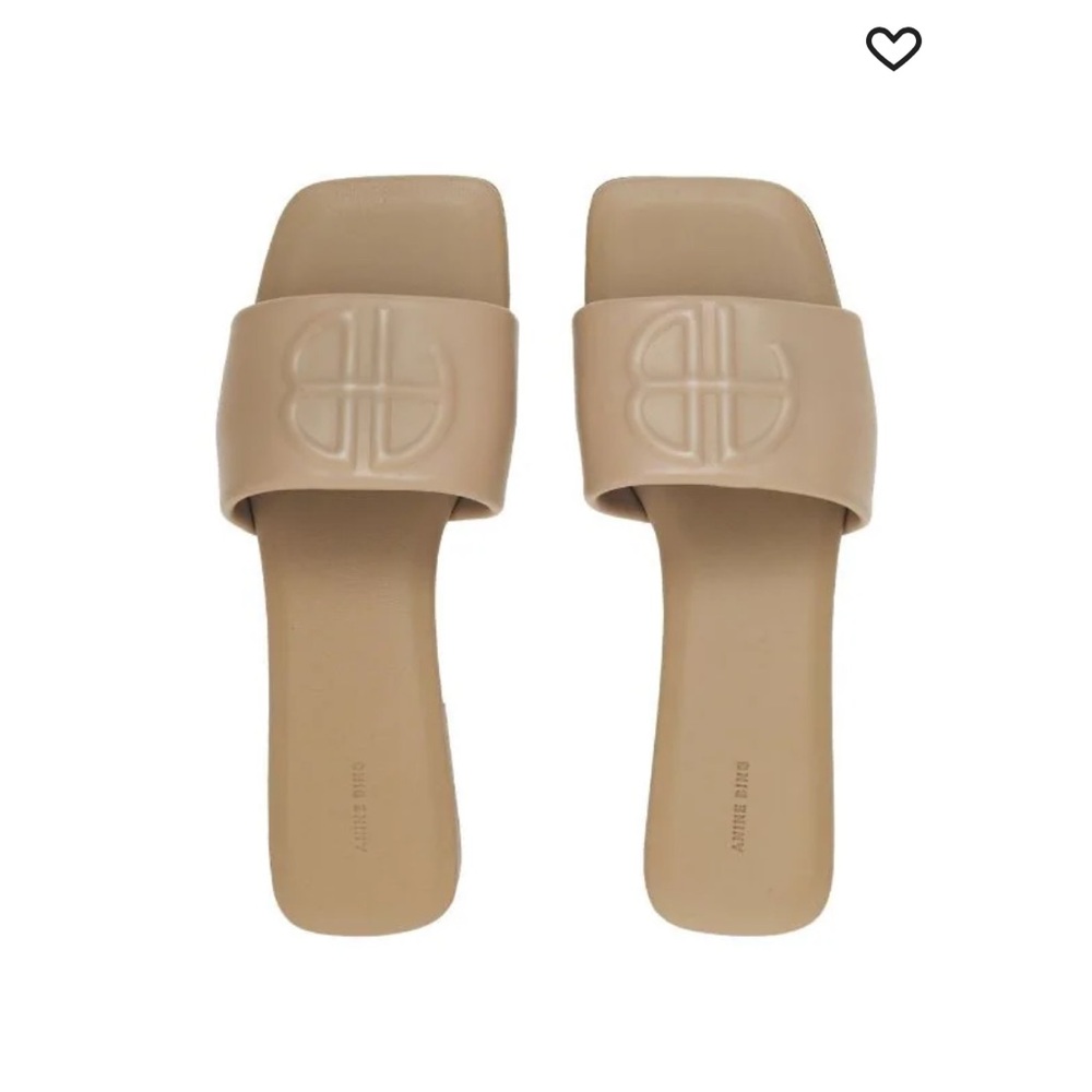 Brand New Anine Bing Ria open-toe leather slides
